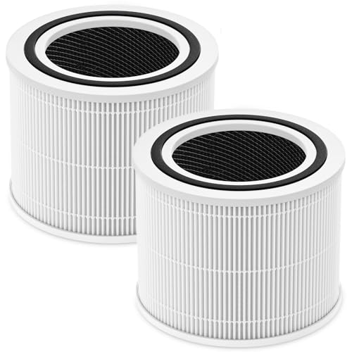 isinlive White Replacement Filter for LEVOIT Core 300 & 300-P Air Purifiers