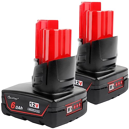 Waitley 12V 6A Replacement Battery for Milwaukee Power Tools – Extended Runtime
