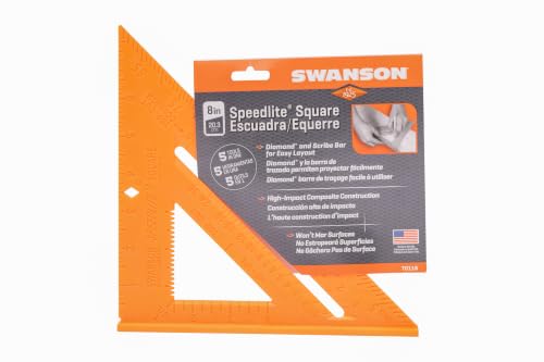 Swanson Speedlite® Square, 8 in. Hi-Viz Orange Composite (T0118)