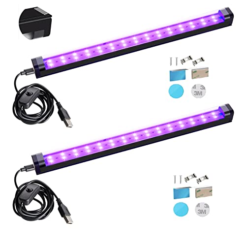 UV Black Light LED Strip 1ft for Fluorescent Tapestry & Party Decor