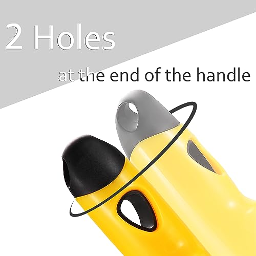 10.95" Wire Scratch Brush with Metal Scraper, Long Plastic Handle and 79 Bundles of Stainless Steel Bristles, Heavy Duty for Dust Paint Scrubbing, Dirt Rust or Welding Slag Removal