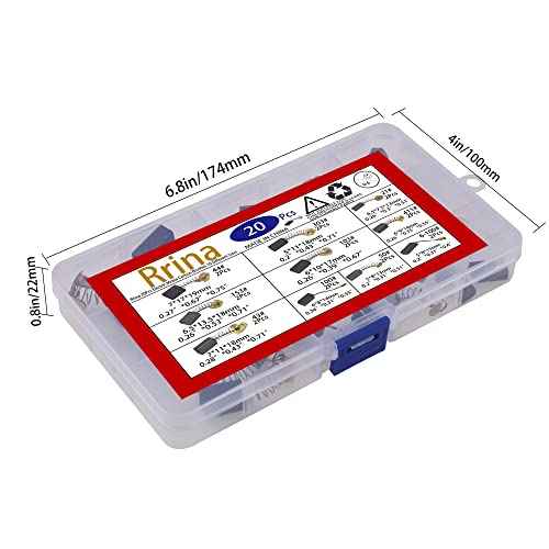 20Pcs Electric Motor Carbon Brushes 10 Different Sizes for Replacement Repair Power Tool Part