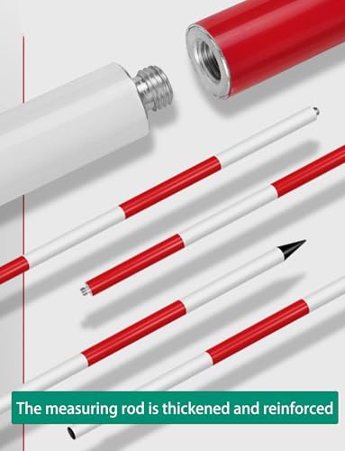 Aluminium Survey Pole 300cm/118.1in – Detachable Centering Rod for Construction & Engineering