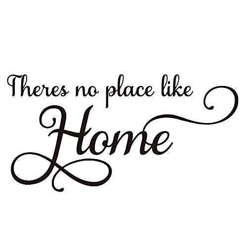 There's no Place Like Home Vinyl Wall Decal Family Love Quotes Wall Sticker for Home Decor
