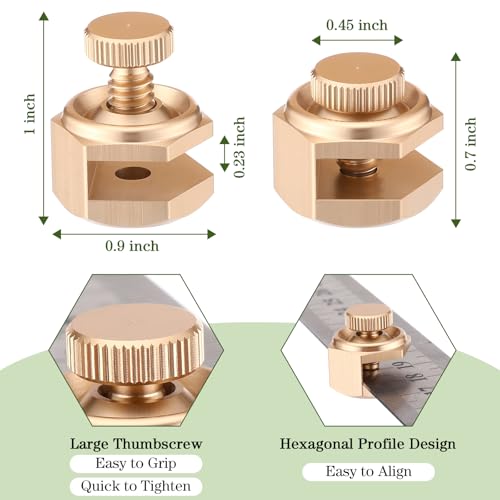 Ceoighe 4 Pack Stair Gauge Set – Gold Framing Square Measurement Tools