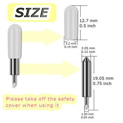 THANMAO 10PCS Replacement Cutting Blades Compatible with Joy/Joy Xtra, Cut Vinyl Fabric Carbide Standard Blade Compatible with Joy Machine