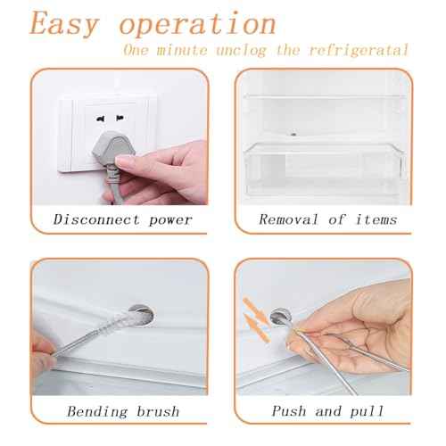 2-Pack Long Pipe Cleaners - 61" & 40" Stainless Steel Tube Cleaning Brush Set, Flexible Sunroof Drain Cleaning Tool for Sink, Refrigerator, Aquarium, Car Maintenance