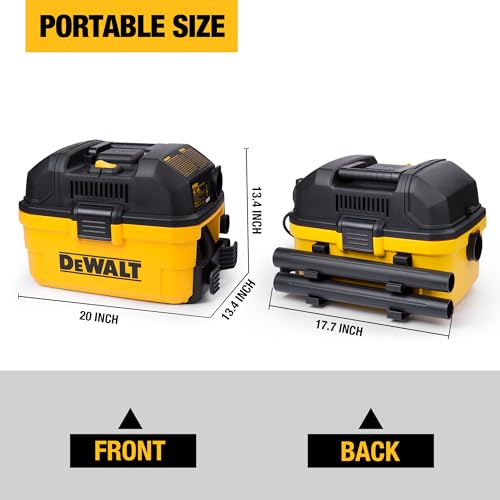 DEWALT 4 Gal. 5.0 HP Wet Dry Vacuum with Hose & Accessories DXV04T