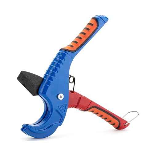 Bates- PEX Pipe Cutter, Cutting Range 1/8"-1-5/8", PEX Tool, PEX Tools, Rubber Hose Cutter Tool, PEX Cutter Tool, PEX Cutters, Plastic Pipe Cutter, Pipe Cutters Plumbing, Tube Cutter