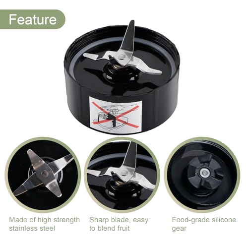 2-Pack Cross Blade Replacement Parts for Magic Bullet MB1001 250W Blenders