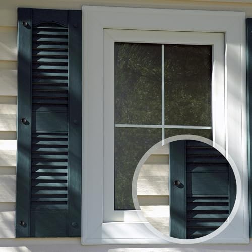 Black 3 Inch Stainless Steel Shutter Fasteners with Caps - 24 Pack