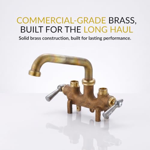 Central Brass 466 Wall-Mount Two Handle Laundry Faucet Commercial Grade