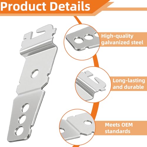 Dishwasher Mounting Bracket Set, 4-Pack with Clips for Whirlpool/Kenmore/Maytag