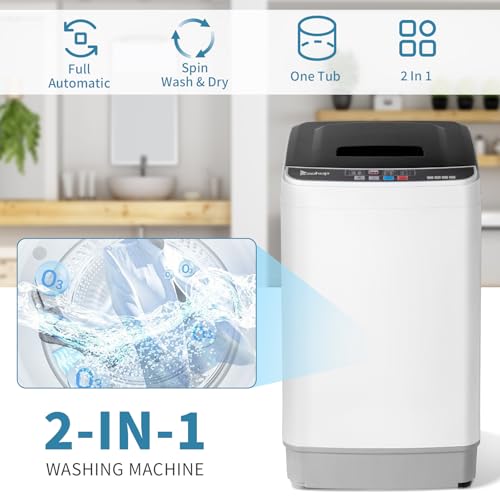 Winado 17.6LBS Portable Fully Automatic Washing Machine with Drain Pump