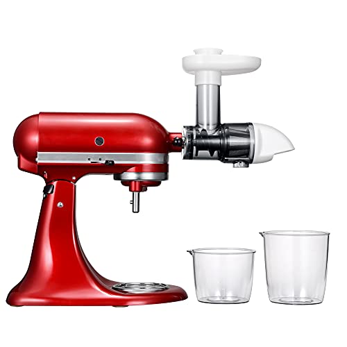 KITOART Masticating Juicer Attachment for KitchenAid Stand Mixers, White