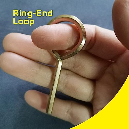 5/32" Standard Hex Dogging Key with Full Loop, Allen Key Sets Wrench for Push Bar Panic Exit Device - 10 Pack