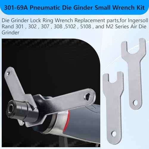 301-69A & 301-69B Pneumatic Die Ginder Wrench Kit,Angle Grinder Wrench Tool Replacement parts,for Ingersoll Rand 301, 302, 307, 308,5102, 5108, and M2 Series Air Die Grinders