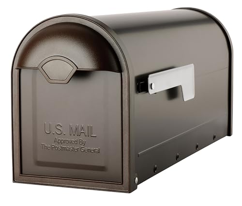 Architectural Mailboxes Winston Post Mount Mailbox Rubbed Bronze - USPS Approved