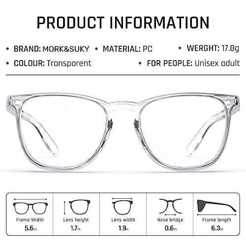 MORK&SUKY Safety Glasses, Stylish Goggles With No Fog Lense, Alternatives To Regular Protective Eyewear For Lab and Nursing.