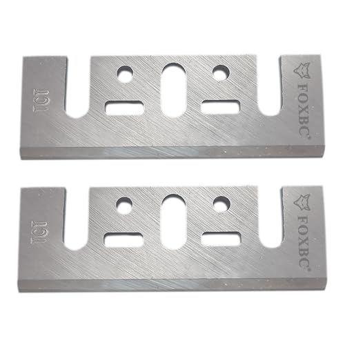 FOXBC 3-1/4 Inch 82mm TCT Carbide Planer Blades Replacement For Makita N1900B, KP0810, XPK01, DeWalt D26676, DW6655, DW680, Bosch 1594 PA1205, Ryobi and most Hand-Held Planer
