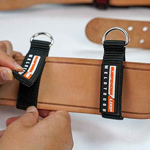MELOTOUGH Heavy Duty Belt Loops Suspenders Loop Attachment fits 2.-2.25 inch Belt Connectors, 4 Pack