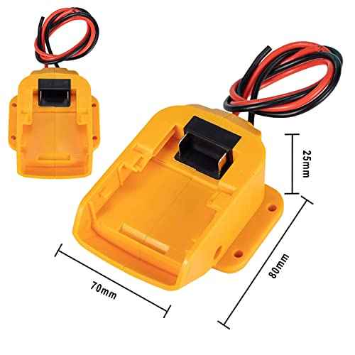 for Power Battery Adapter Wheel for Dewalt 18v-20V Battery Connector for DIY Ride On Truck, RC Toys,Robot