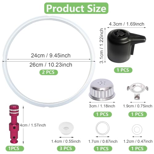 SPNKMJUJ 11Pcs Instant Pot Replacement Parts for Duo 8 Qt - 8QT Variation