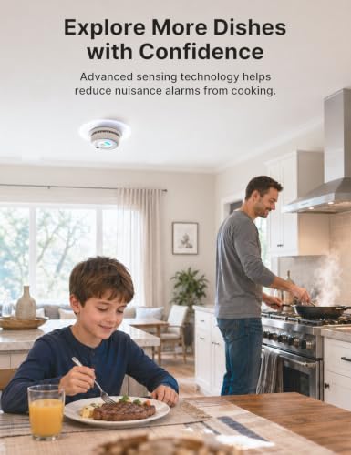 X-Sense Combo Smoke & Carbon Monoxide Detector SC07 - 1-Pack, 10-Year Battery, UL Certified