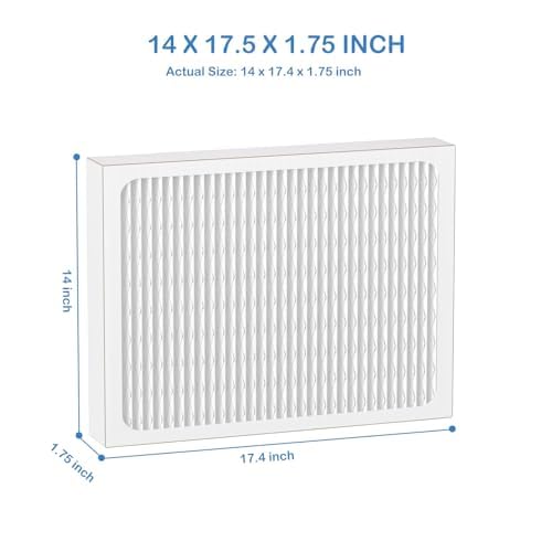 MERV 13 14 x 17.5 x 1.75 Dehumidifier Filters 4-Pack for Honeywell DR90/DR120