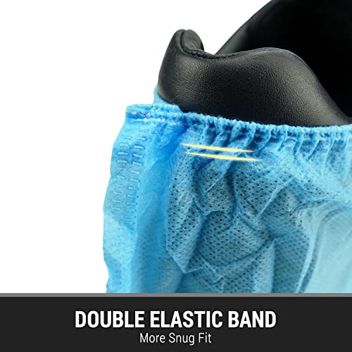 Shoe Covers Disposable Non Slip, 200 Pack (100 Pairs), Durable Non Woven Boot Covers for Indoors, One Size Fits Most