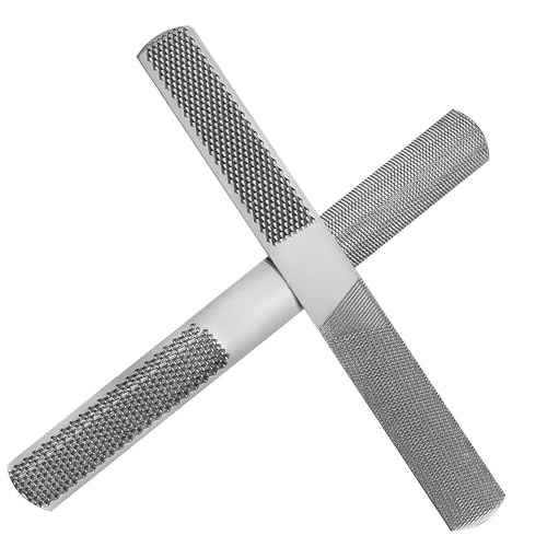 2P Hand File Set - 4 Way Rasp, Half Round, Flat & Needle Files for Wood & Metal Tools