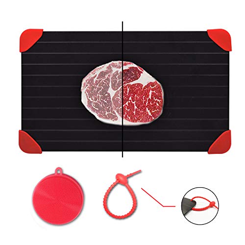 YUNDOOG Large 14x8in Defrosting Tray - Natural Heat Thawing Plate, 13.6 x 7.8 x 0.8 in