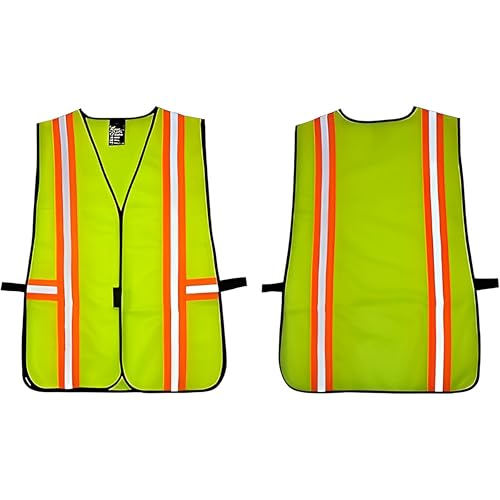 G & F Products High Visibility Reflective Safety Vest with Multi-Function Pockets ANSI Class 2
