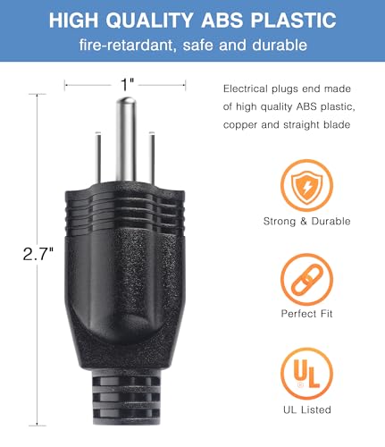 Bangjia NEMA 5-15P Replacement Electrical Plug End 125V 15A 3-Prong - Variant 1