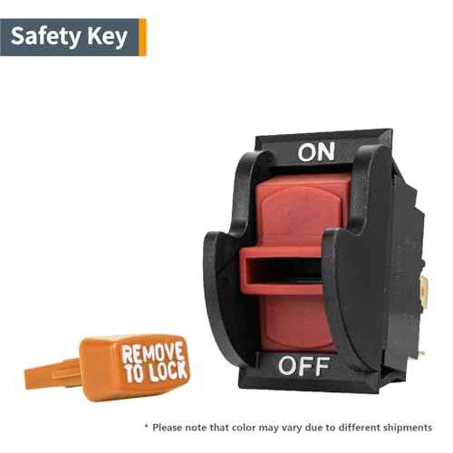 POWERTEC 120V/230V Dual Voltage 16 Amps, On/Off Safety Toggle Switch for Power Tools,Fits Table Saw, Router Table, Drill Press, Bench Saw, Bandsaw (71353)