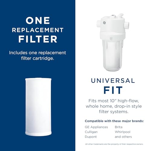 GE FXHTC Whole House Water Filter Replacement - 1 Pack, NSF Certified