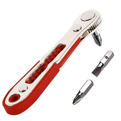 22-in-1 Magnetic Ratchet Screwdriver Set w/Reversible Wrench & Bits | Compact for Tight Spaces, DIY/Home/Car Repairs | Best Gift for DIYers, Handymen & Men