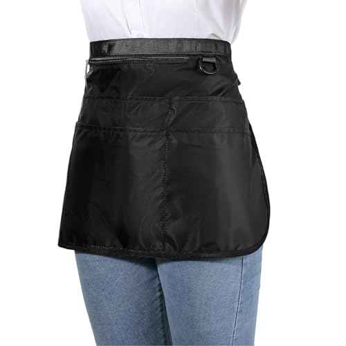 Barber Apron with 7 Pockets, Hair Stylist Apron for Men Women, Waterproof and Bleach-proof Hairdresser Bag for Cosmetology