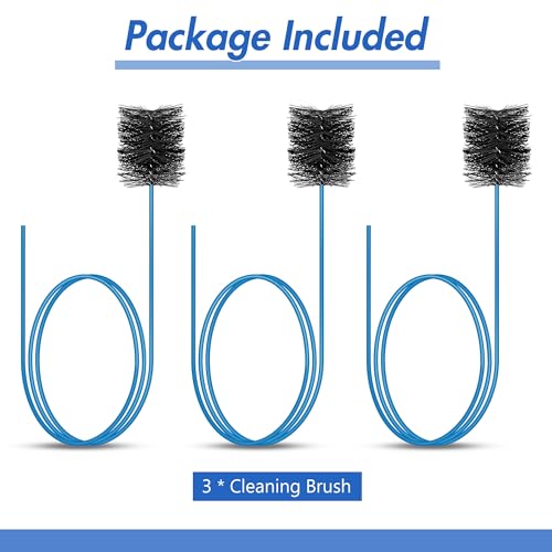 48 Inch Blue Condensate Trap Drain Cleaning Brush - 3 Pack for HVAC & AC Systems