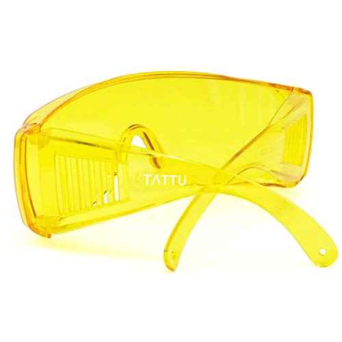 TATTU G1 Fit-Over UV Protection Glasses, Anti-Glare, Anti-Eye Strain, Night Vision Enhancement for Driving at night, Yellow