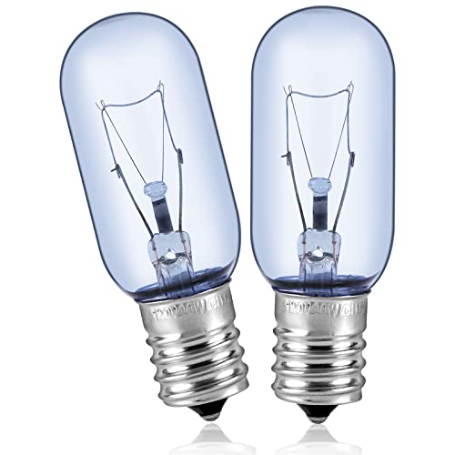 AMI PARTS 40W T8 Refrigerator Light Bulb 2 Pack (Model 297048600 / 241552802) E17 Base