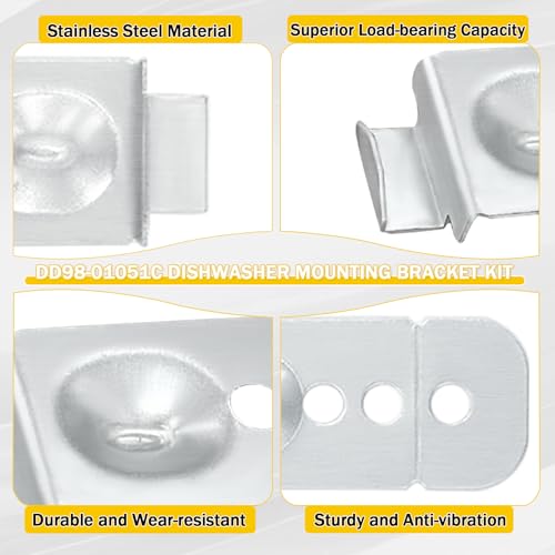 Samsung DD98-01051C Dishwasher Installation Brackets Kit – 2 Pack, 1 Set