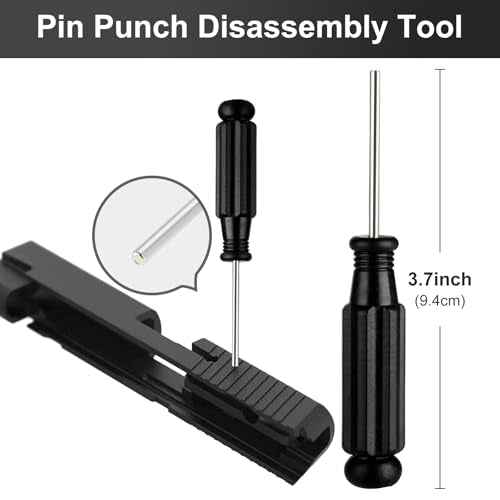 For Glock 19 19x 17 26 27 43 43x, Punch Tool Kit - Nylon Punch Bar, Hex Nut Driver, Pin Punch Removal Tool Kit Accessories