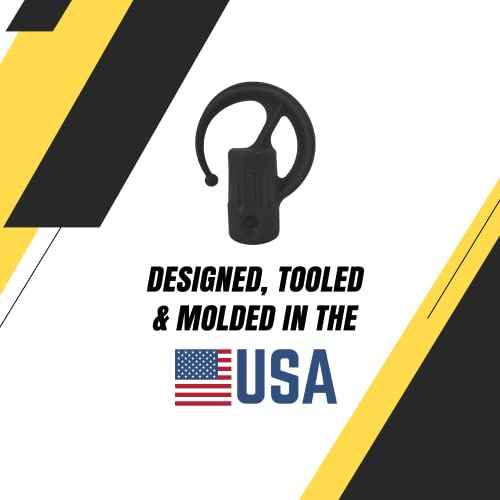 DAULT American-Made Heavy Duty Garage Storage Hooks for Dewalt Attachments | Tool Holder Hangers | Wall Mount Utility Hooks | Set of 3 | Made in U.S.A. (Patented)