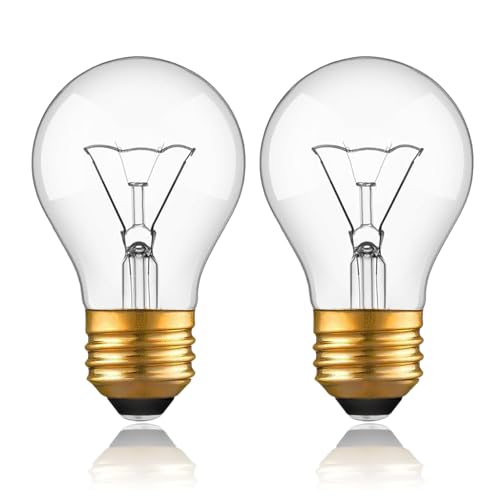 High Temp 300°C Oven Light Bulb 40W E26 120V 2-Pack for Oven/Microwave