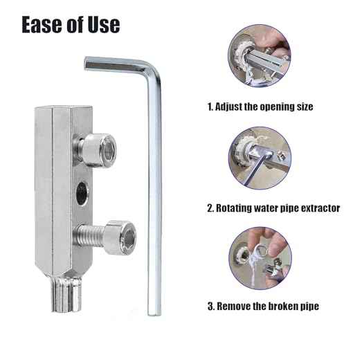 Broken Pipe Extractor Tool, Broken Faucet Removal Tool, Broken Faucet Extractor, Pipe Extractor, Tap Extractor, Faucet Removal Tool, Pipe Extractor Set, For Damaged Faucet Water Pipe Remover (1 set)