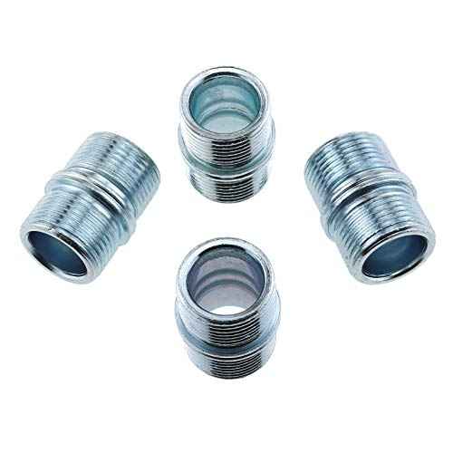 E-outstanding Metal Rack Connector 4pcs 1Inch/25.4mm Wire Rack Shelve Unit Pole Connector Storage Shelf Shelving Holder Connection Nuts Replacement Parts (ID: 16mm, OD: 23mm)