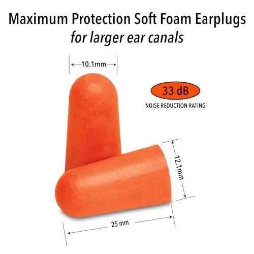 Mack¡¯s Maximum Protection Soft Foam Earplugs ? 10 Pair, 33 dB Highest NRR ? Comfortable Ear Plugs for Sleeping, Snoring, Loud Concerts, Motorcycles and Power Tools | Made in USA
