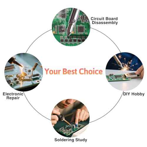 Noah 2-in-1 Desoldering Soldering Iron Solder Sucker Desoldering Pump, Solder Sucker & Iron, Portable Desoldering Tool for Precision Solder Removal,Black