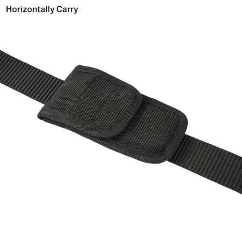 Knife Sheath for Belt, Tactical Pocket Knife Holder, Outdoor Vertical or Horizontal Belt Knife Pouch, Multitool Sheath Nylon Case, Army Knife Pocket Clip